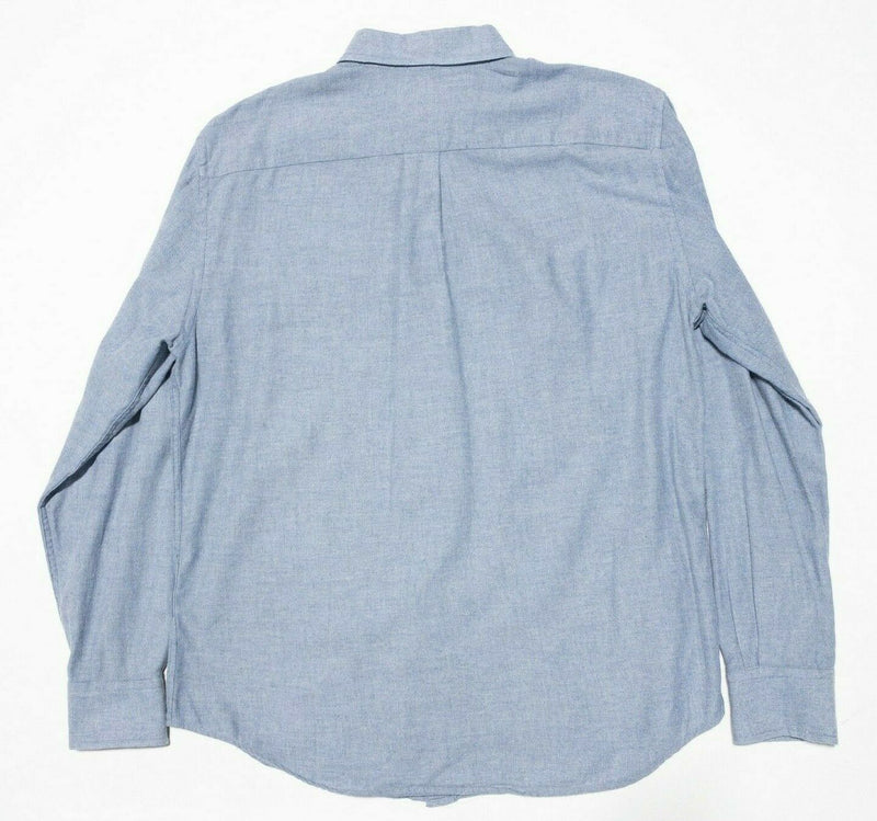 Southern Tide Flannel Medium Classic Fit Men's Shirt Blue Preppy Button-Down
