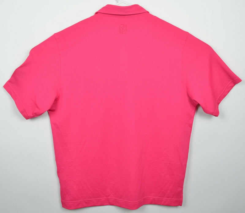 FootJoy Men's Large Solid Hot Pink FJ Golf Wicking Performance Polo Shirt