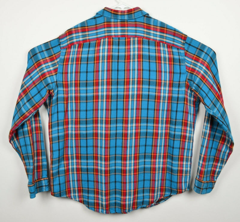 Polo Ralph Lauren Men's XL Blue Red Plaid Outdoor Equipment Flannel Shirt