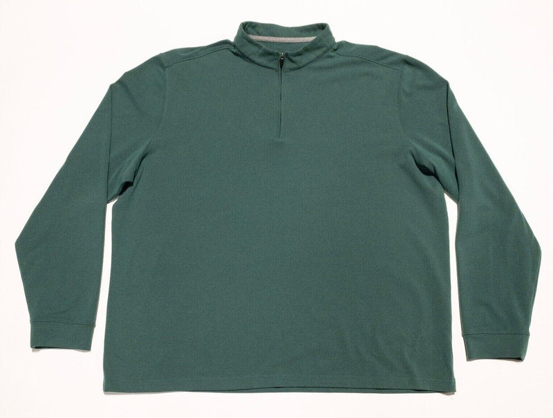 Johnnie-O 1/4 Zip Fleece Men's 2XL Pullover Green Brady Microfleece Quarter Zip