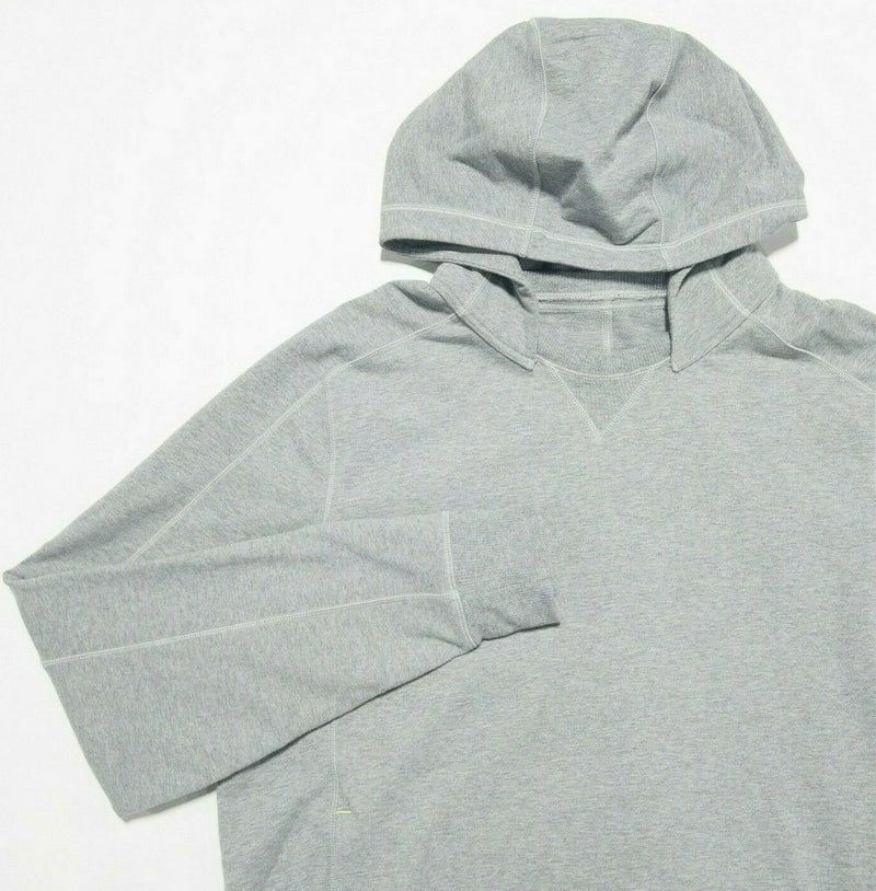 Lululemon Men's XL Heather Gray Athleisure Stretch Pullover Hoodie Sweatshirt