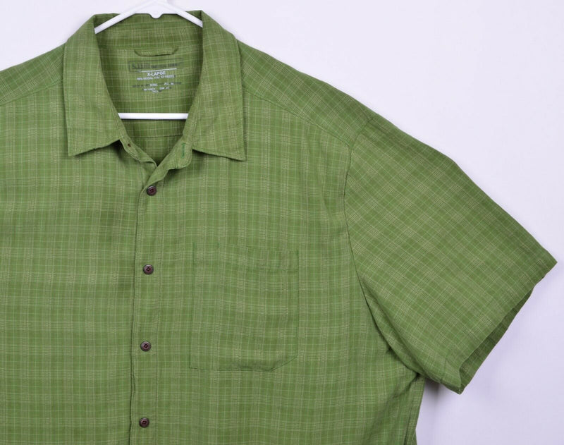 5.11 Tactical Series Men's Sz XL Snap-Front QuickDraw Green Conceal Carry Shirt
