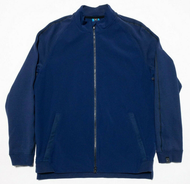 Nike NikeLab X Roger Federer Men's Large N98 Jacket Tennis Navy Blue 826873-411