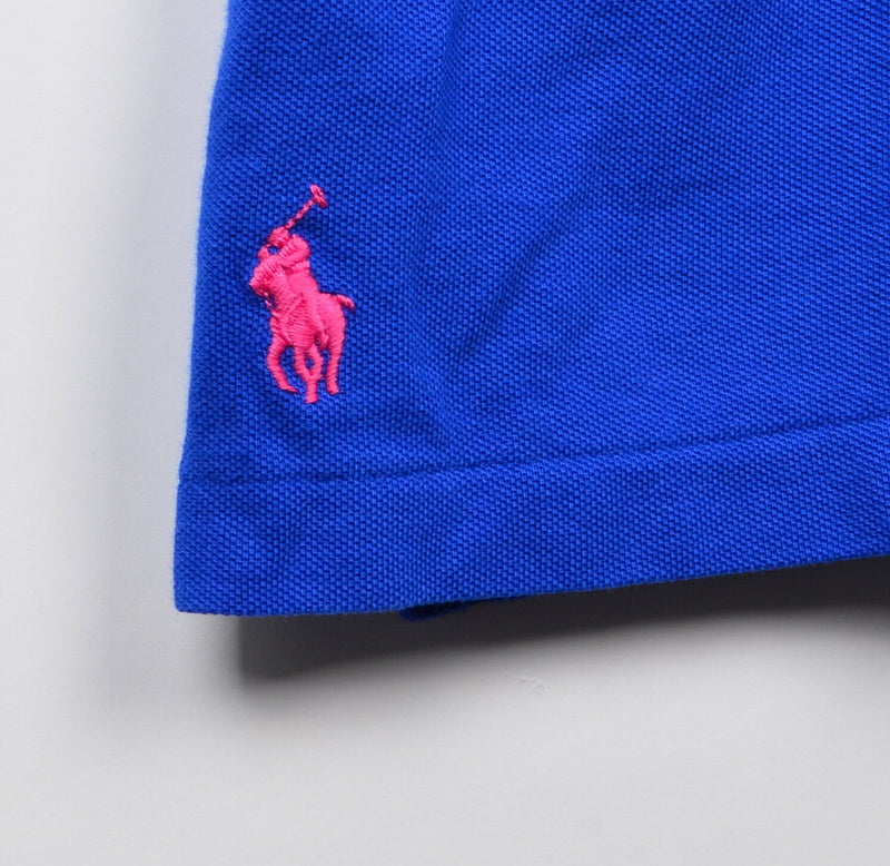 Polo Ralph Lauren Men XL Featherweight Mesh Solid Royal Blue Polo Shirt