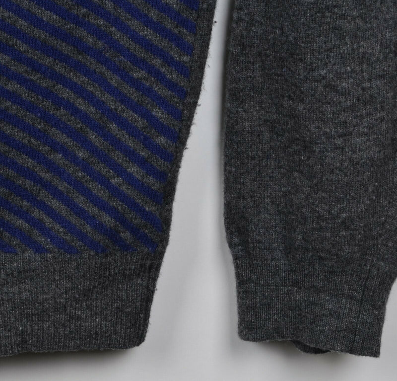 Bobby Jones Men's Sz XL Wool Cashmere Blend Geometric 1/4 Zip Golf Sweater