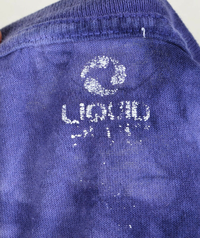 Jimi Hendrix Men's Large? Purple Haze Tie Dye Liquid Blue Graphic T-Shirt