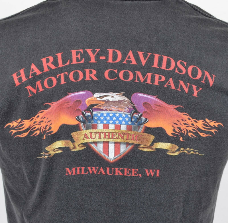 Vintage Harley-Davidson Men's Medium Dragon Engine Faded Graphic T-Shirt