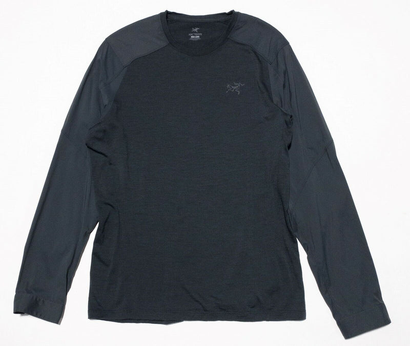 Arc'teryx Base Layer Men's Small Wool Pelion Comp LS Shirt Gray Hiking Outdoor