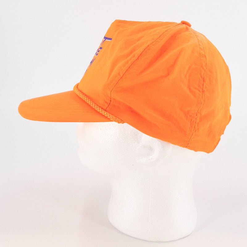 Vintage FedEx Hat Snapback Trucker Rope Neon Orange Get It Twice a Day Federal