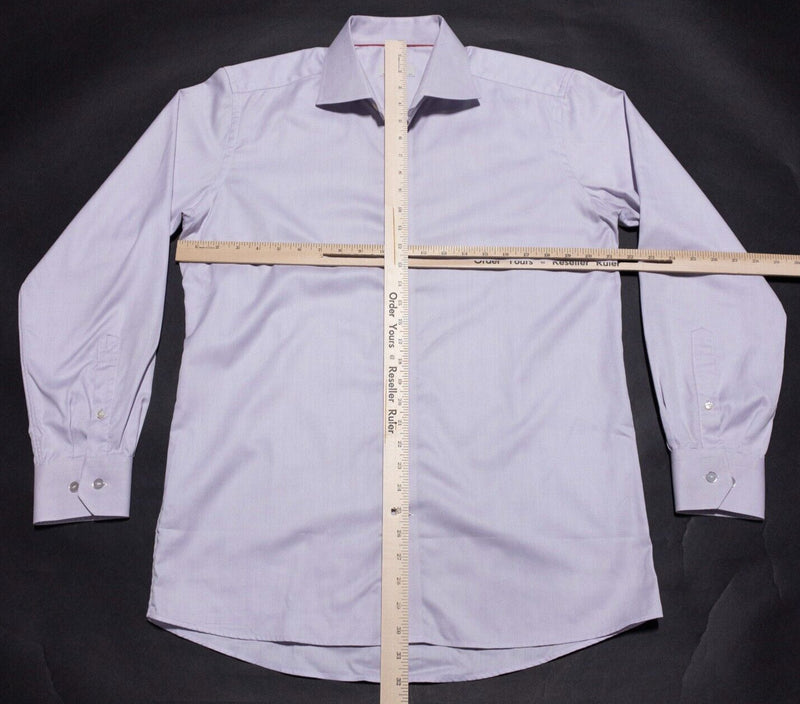 Eton Dress Shirt 16.5/42 Men's Contemporary Solid Light Purple Business Classic
