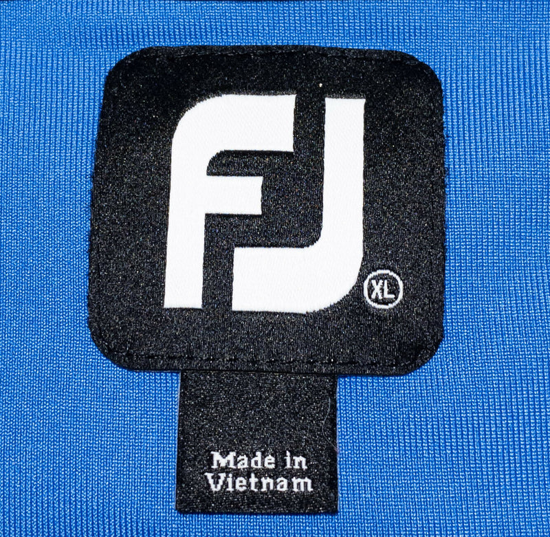 FootJoy Men's XL 1/4 Zip Solid Light Blue Pullover Nylon Wicking FJ Golf Vest