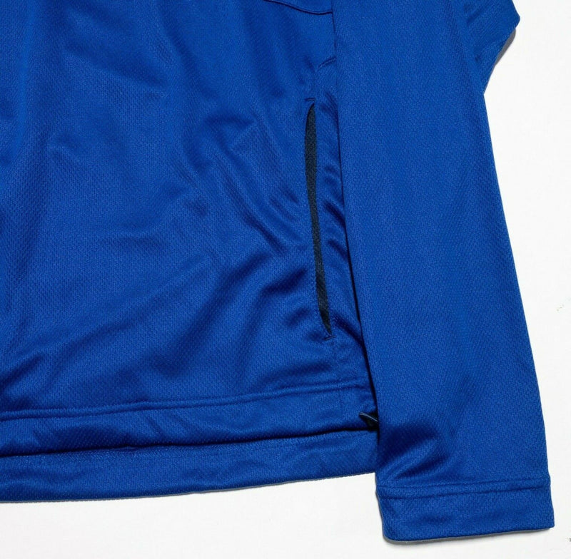 Zero Restriction Jacket Men's Large Tour Series 1/4 Zip Wicking Polyester Blue