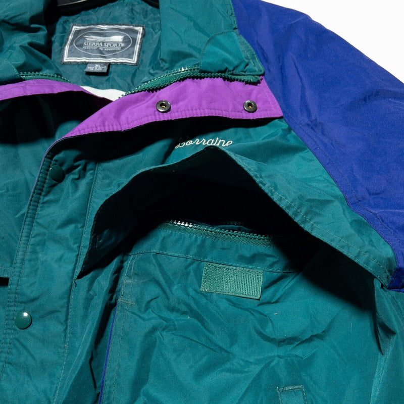 Oprah Harpo Studios Jacket XL Vintage 90s Windbreaker TV Show Crew Colorblock