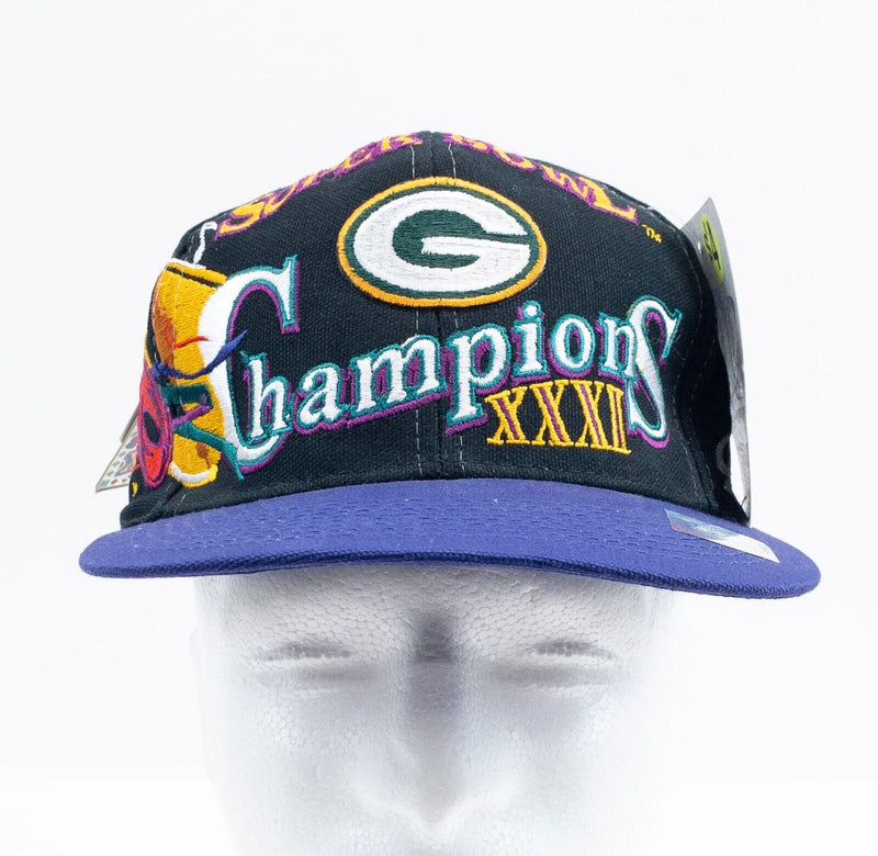Green Bay Packers Super Bowl XXXI Champions Hat Logo Athletic Snapback NWT