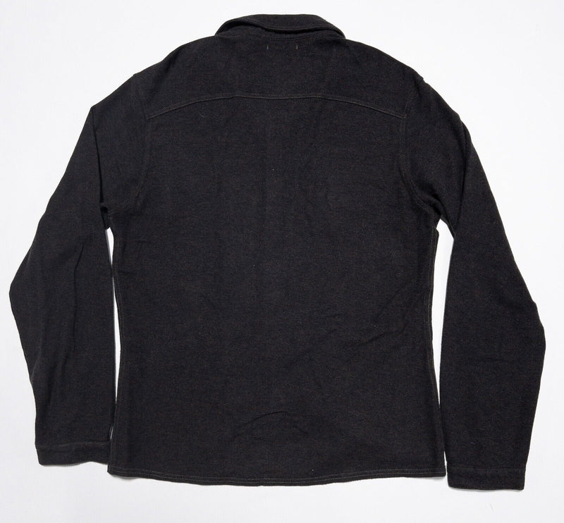 Carbon 2 Cobalt Flannel Shirt Men's Medium Dark Brown Long Sleeve Pockets