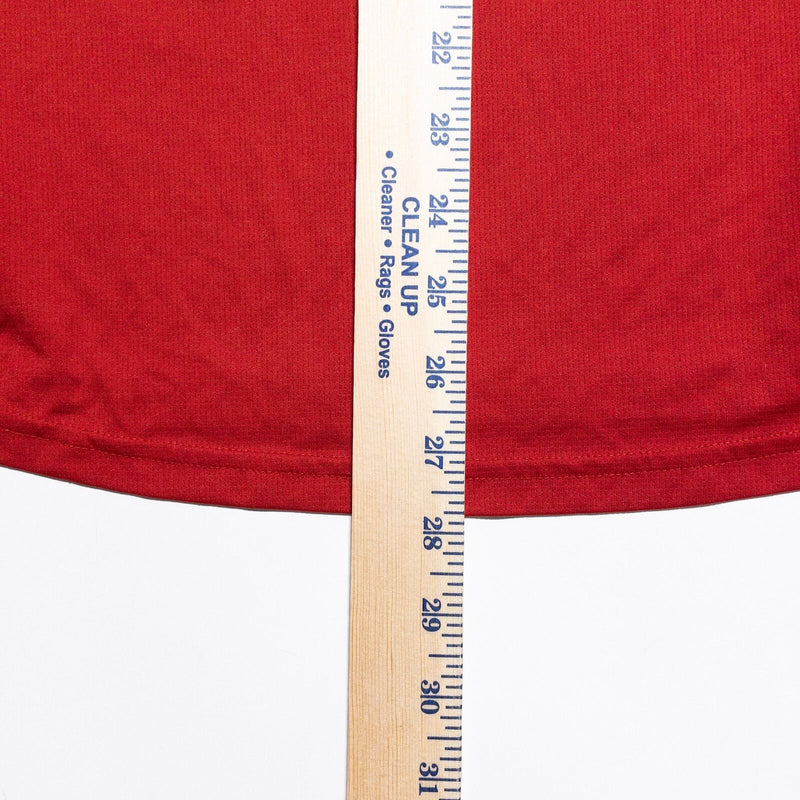 Miami University Ohio RedHawks Polo Shirt Men's Medium Adidas Team Issue Red