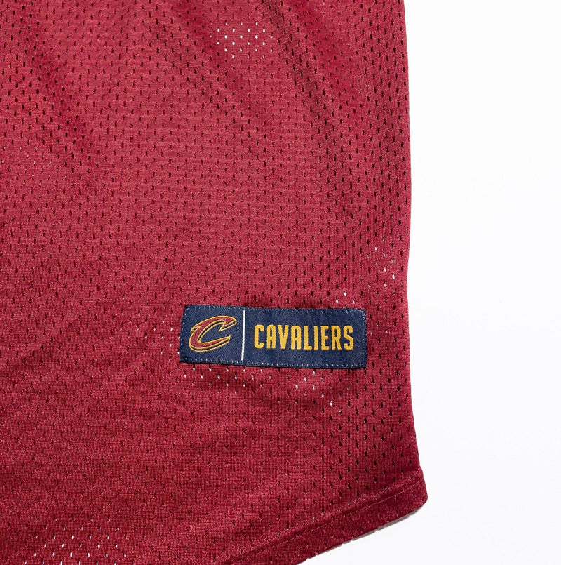 Cleveland Cavaliers Baseball Jersey Mens Small Red Mesh NBA Basketball Button-Up