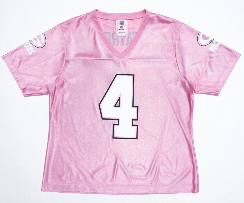 Brett Favre Green Bay Packers Jersey Women's Large Pink NFL