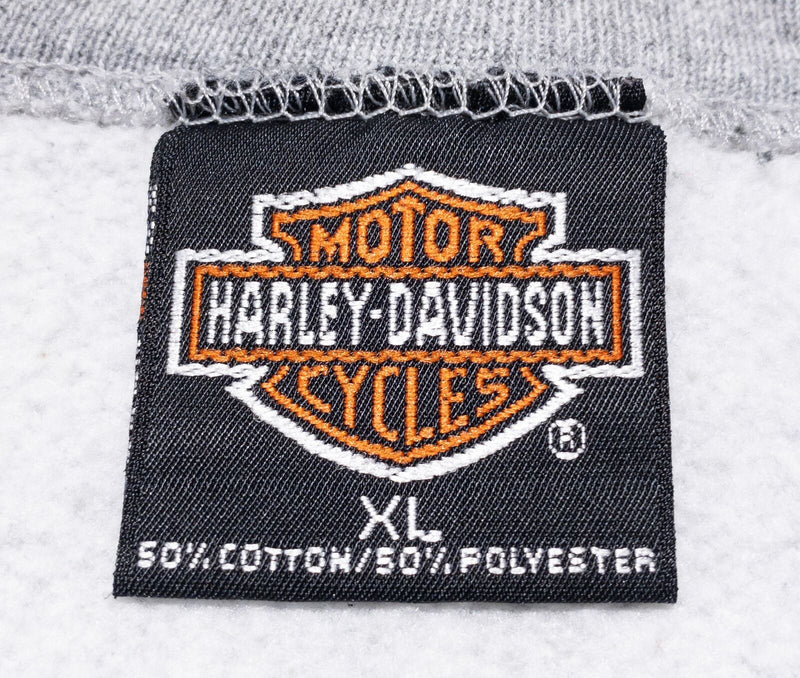 Harley-Davidson Sweatshirt Men's XL Gray Vintage 90s Cut-Off Tank Biker Logo