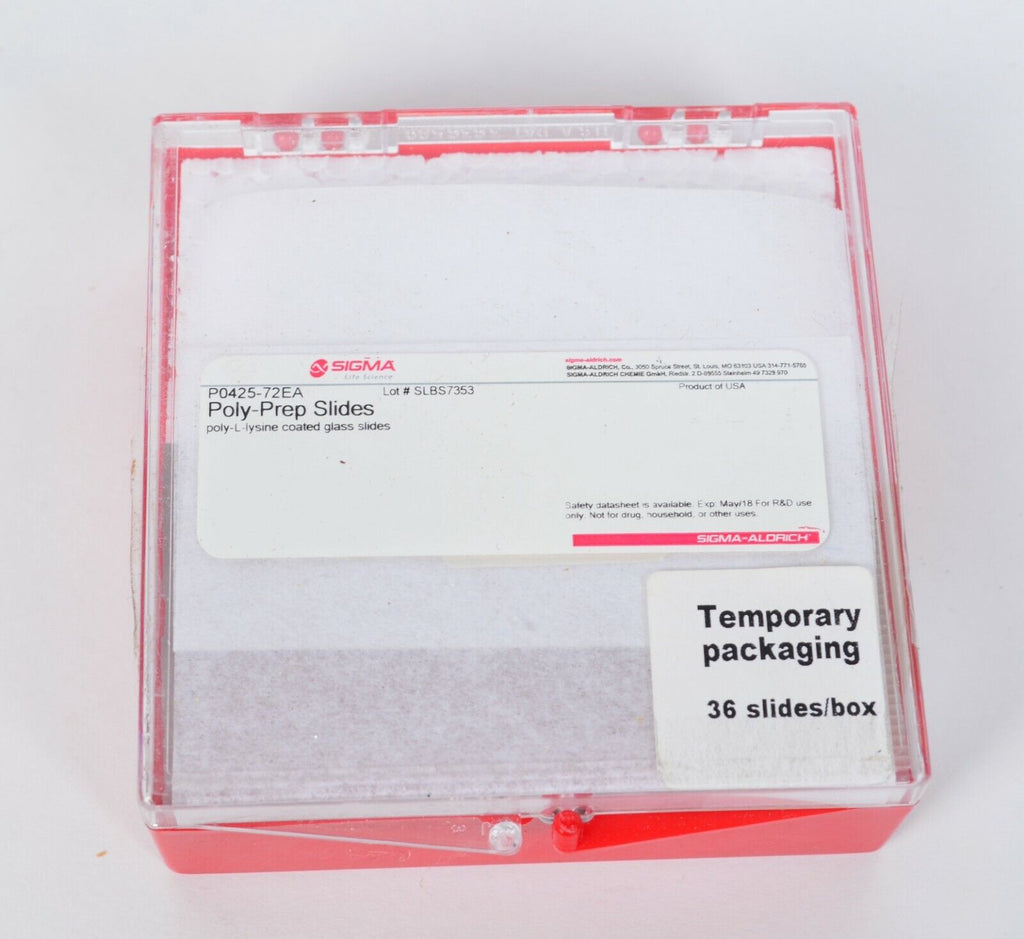 SIGMA Poly-Prep Microscope Slides P0425-72EA Lot 11 Boxes (36 Slides/B