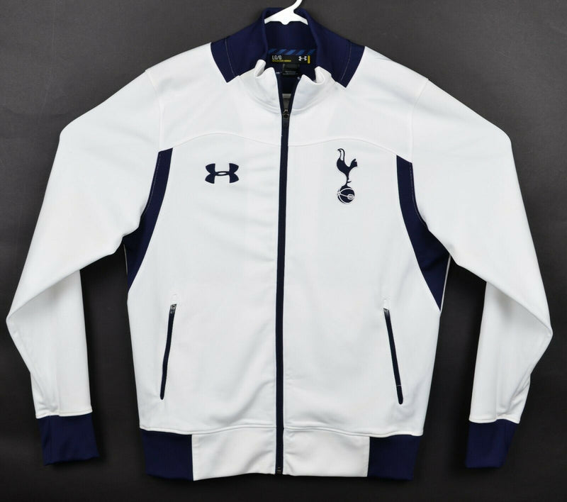 Tottenham Hotspur UA Men's Large Regular Under Armour White Navy Track Jacket