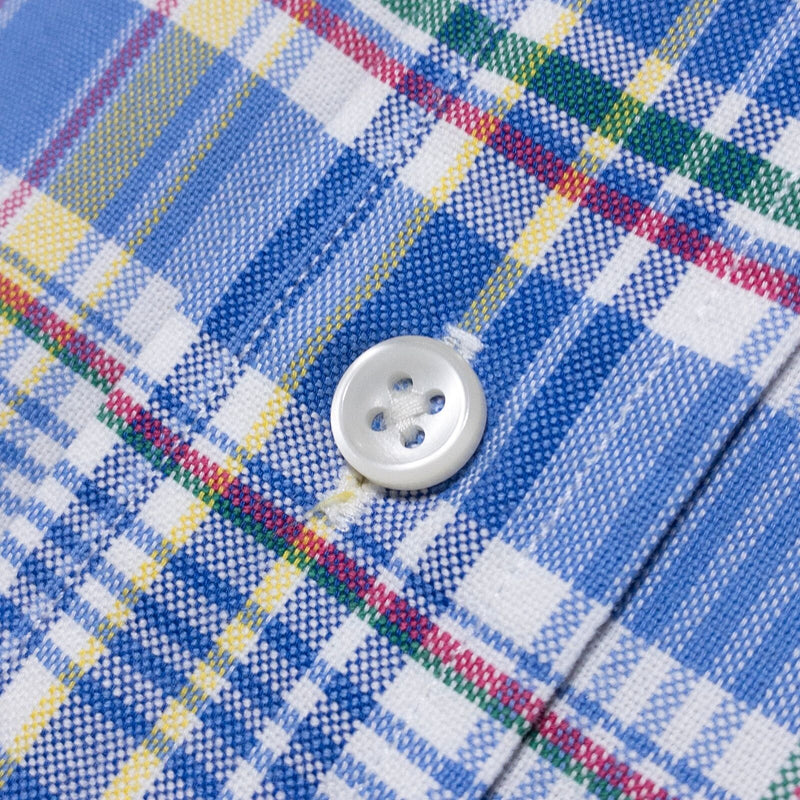 Polo Ralph Lauren 2XLT Tall Men's Shirt Button-Down Blue Colorful Plaid