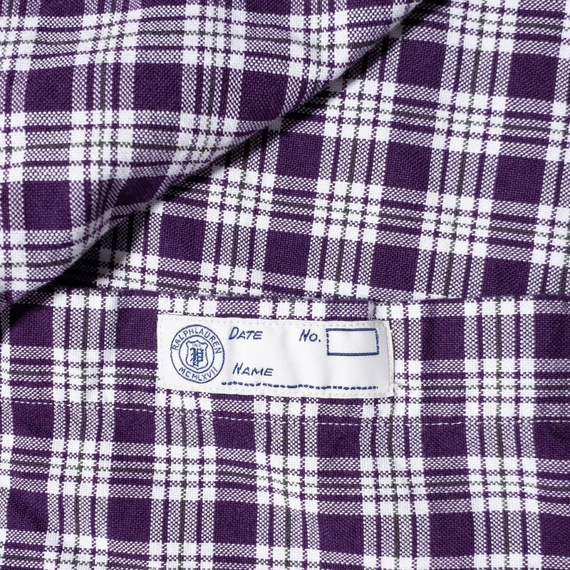 Polo Ralph Lauren 2XLT Tall Men's Shirt Purple Check Button-Down Long Sleeve