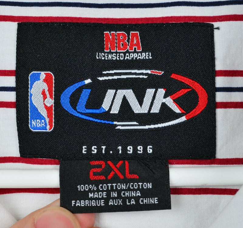 UNK NBA Men's 2XL Lebron James Sophomore Class Button-Front Striped Shirt