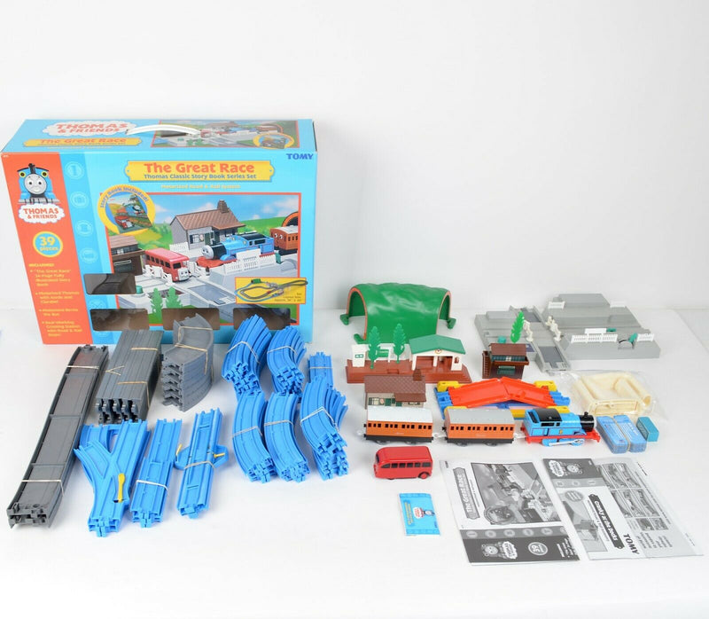 The Great Race Thomas & Friends TOMY Story Book Series Motorized Train Set