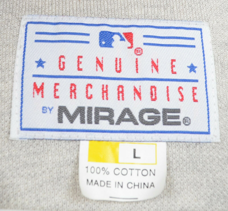 Boston Red Sox Men's Sz Large Mirage MLB Button-Front Retro Jersey Style Shirt