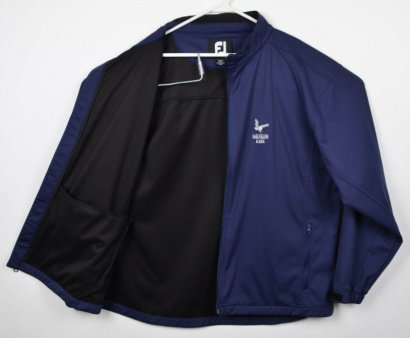 FootJoy Men's XL Full Zip Navy Blue FJ Golf Performance Jacket Eagleglen Alaska