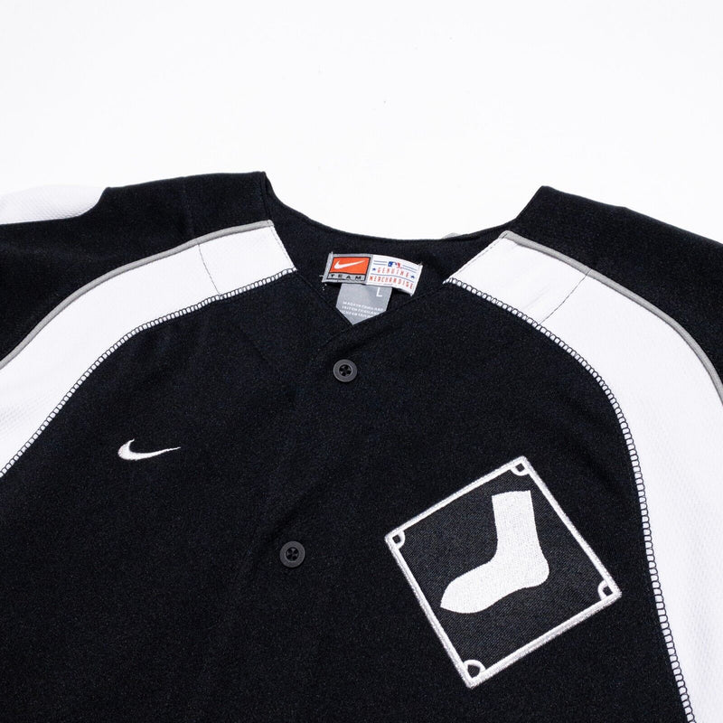 Chicago White Sox Jersey Youth's Large Nike Team MLB Baseball Black White Boy's