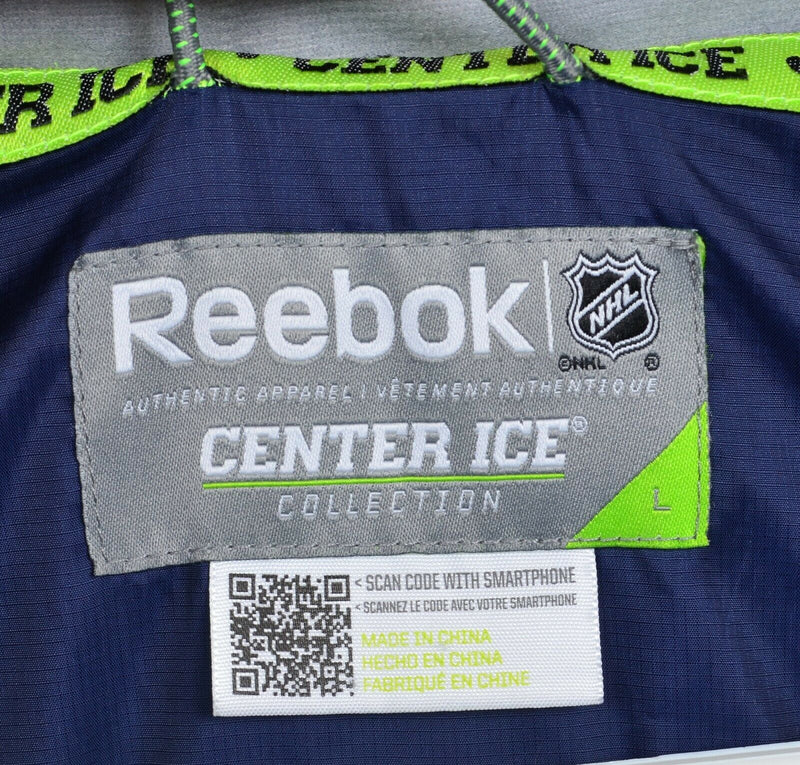 Columbus Blue Jackets Men's Large Reebok Center Ice Insulated NHL Hockey Jacket