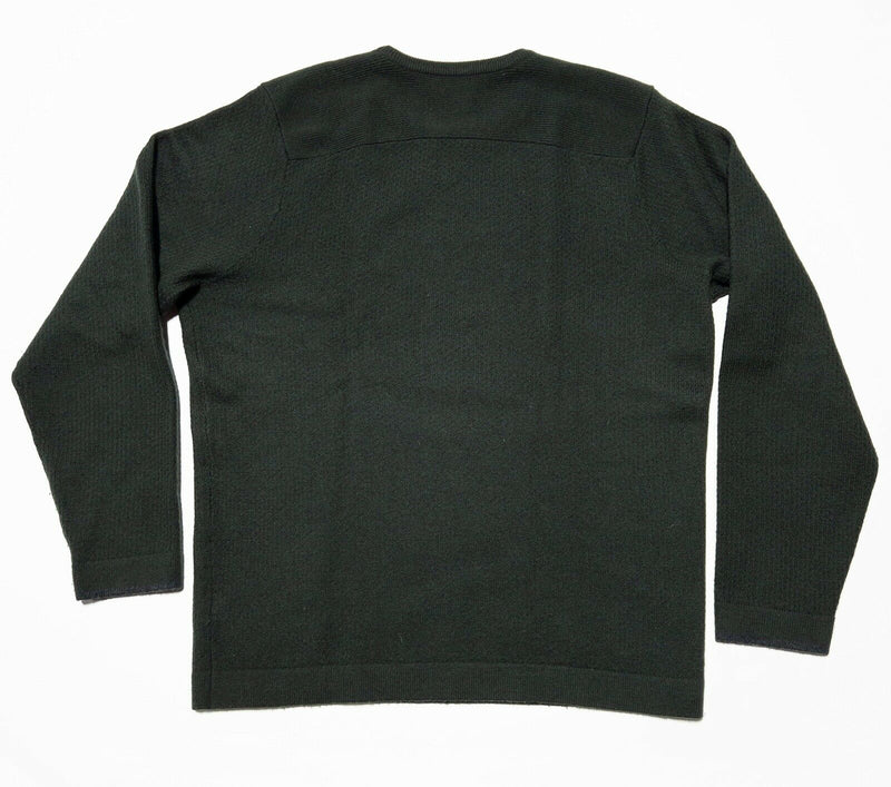 Smartwool Men's Large 100% Merino Wool Solid Green Crewneck Sweater