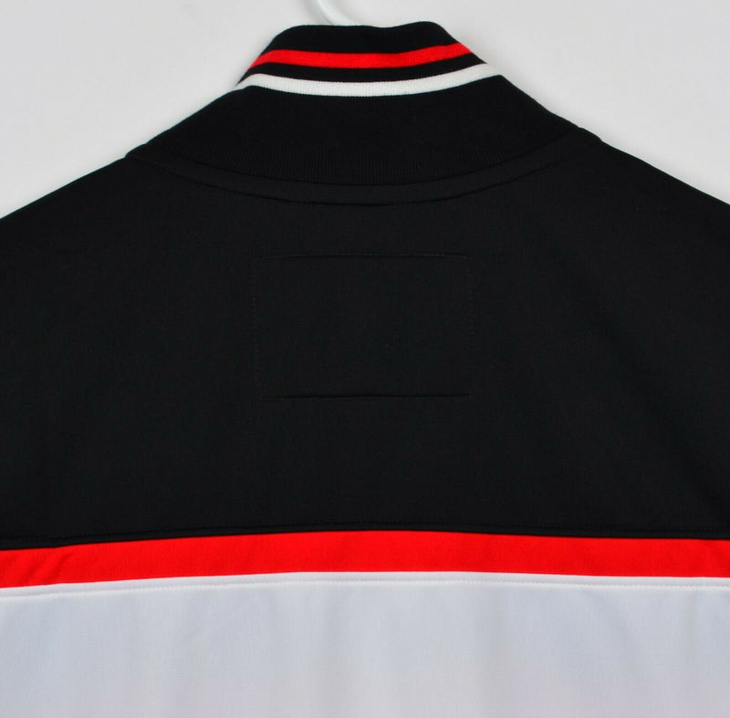 Bontrager Trek Men's Sz Medium Red Black White Bicycles Premium Track Jacket