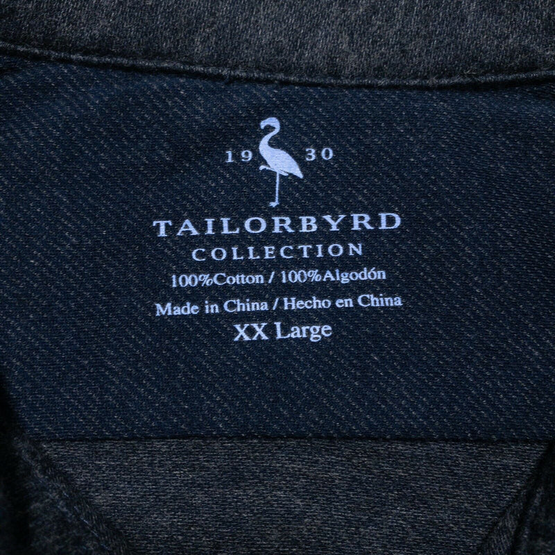 Tailorbyrd Collection Men 2XL Denim/Heather Gray Super Soft Comfort Shirt