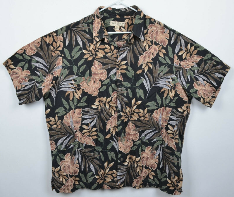 Tori Richard Men's 3XB (3XL Big) Floral Leaves Cotton Lawn Hawaiian Aloha Shirt