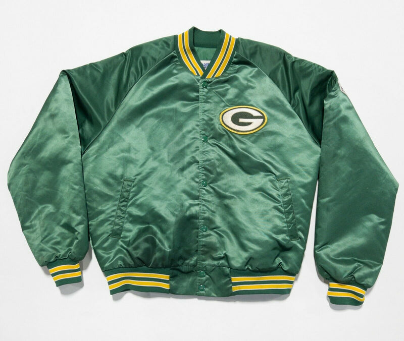Vintage Green Bay Packers Men's XL? Chalk Line Satin Green Gold NFL Snap Jacket