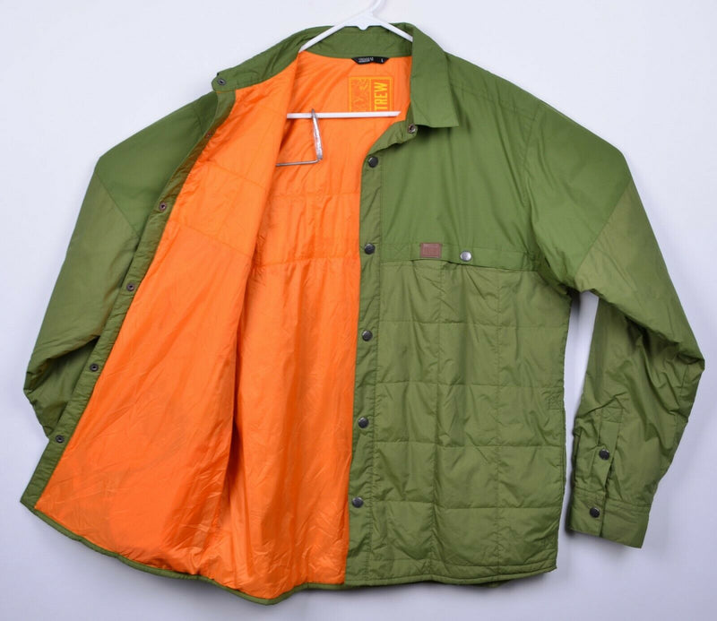 Trew Gear Men's Sz Large Primaloft Snap-Front Green Snowboarding Snap Jacket