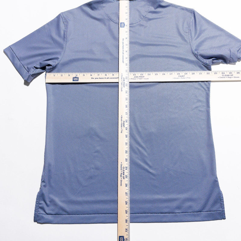 Peter Millar Summer Comfort Polo Shirt Men's Medium Purple Blue Geometric Golf