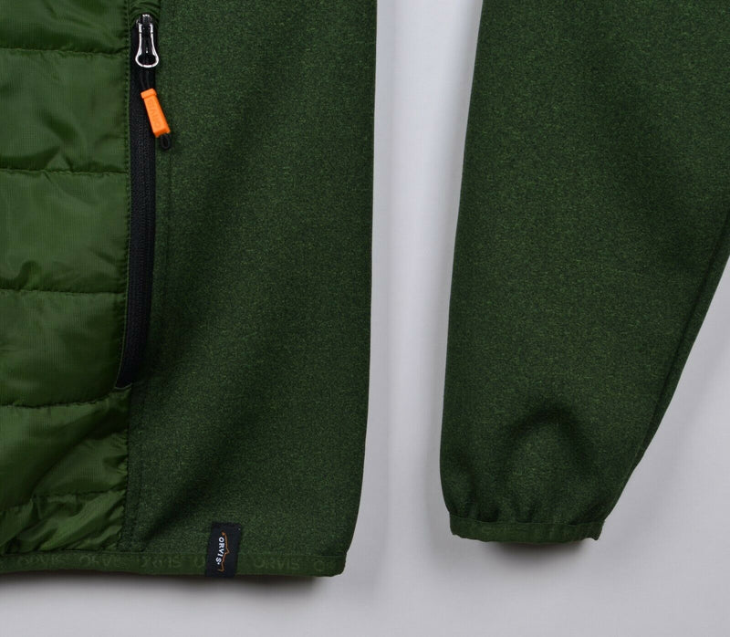 Orvis Men's Sz Medium Green Puffer Trailhead Hybrid Full Zip Jacket
