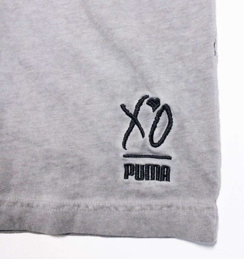 PUMA x XO T-Shirt Large Men's The Weeknd Gray Faded Short Sleeve Tank Top