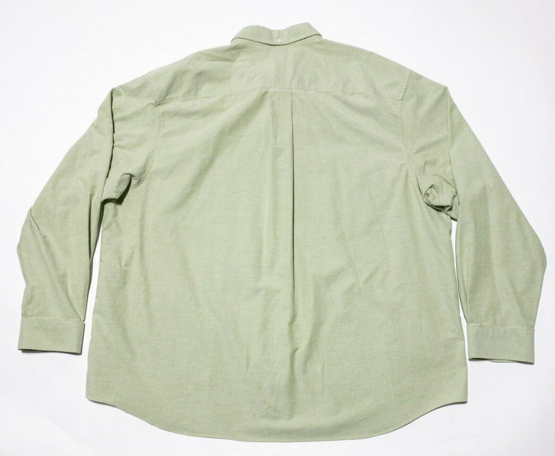 Duluth Trading Co. Men's 3XL Oxford Button-Down Shirt Solid Green