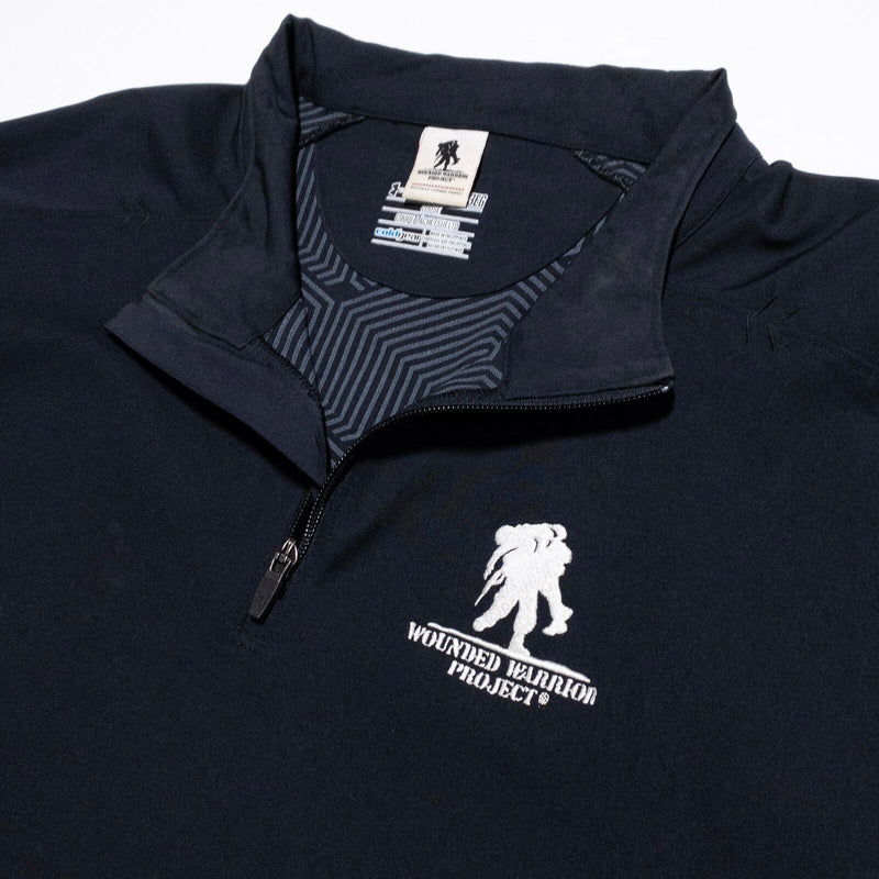Under Armour Wounded Warrior Project Jacket Men's 3XL Pullover 1/4 Zip Black