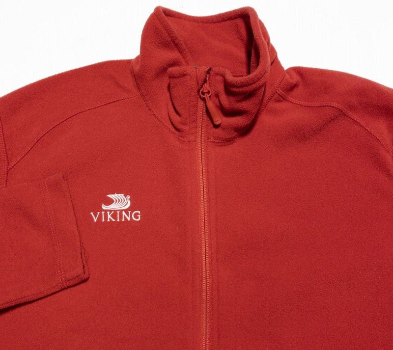 Viking Cruises Fleece Jacket Men's Small Helly Hansen Full Zip Red Polartec
