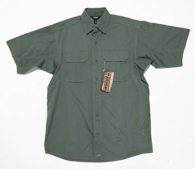 Blackhawk Tactical Shirt Medium Men's Olive Drab Green Warrior Wear Button