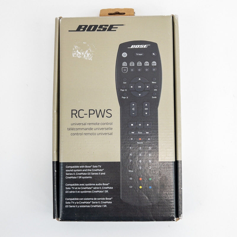 Bose RC-PWS Universal Remote Control Solo TV Surround System Cinemate Series II