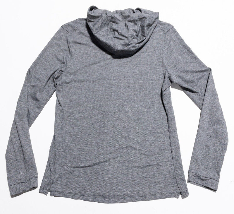 Lululemon Hoodie Men's Fit Small Pullover Lightweight Wicking Gray HOLES