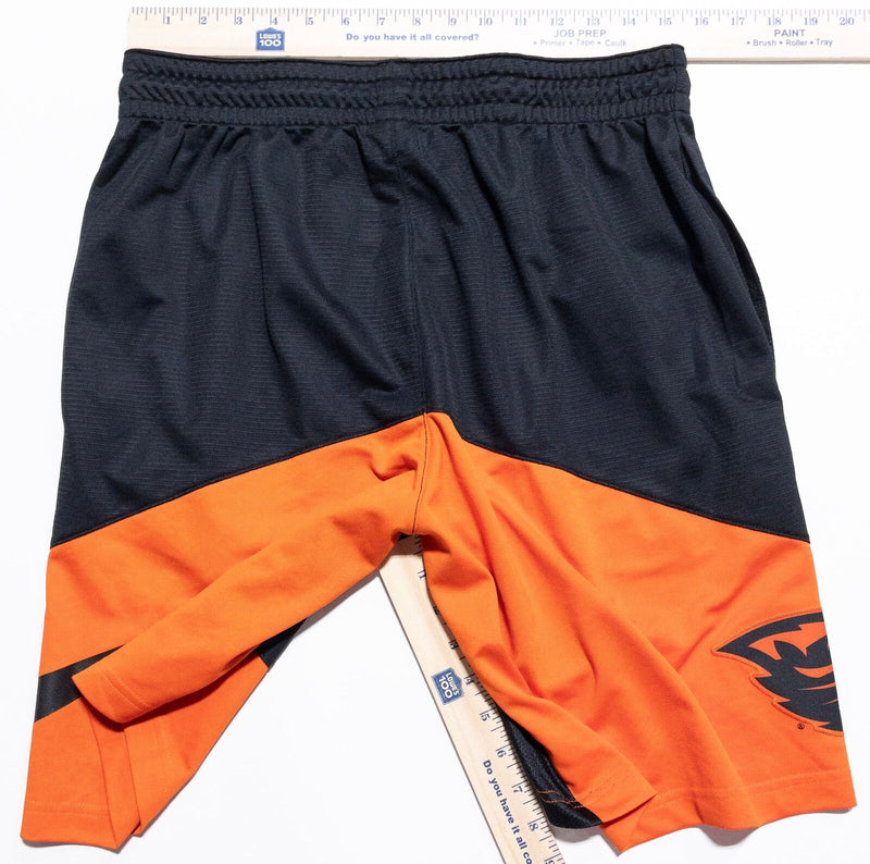 Oregon State Beavers Nike Basketball Shorts Men's Large Black Orange Stretch