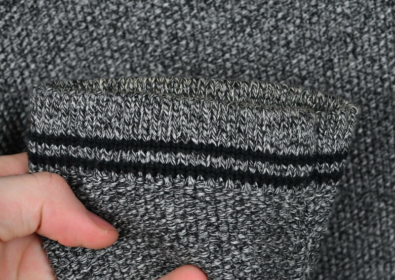 Carbon 2 Cobalt Men's Sz XL V-Neck Heavy Knit Gray Pullover Sweater